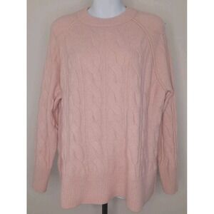 Aerie Women Pink Seam Detail  Butter Soft Longsleeve Relaxed Fit Sweater Size XS